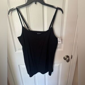 Lane Bryant Classic Fitted Black Camisole